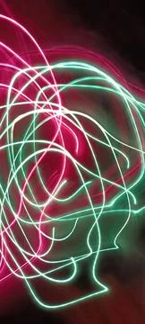 Modern abstract motion dark background, Green abstract background. Christmas Stock Photos