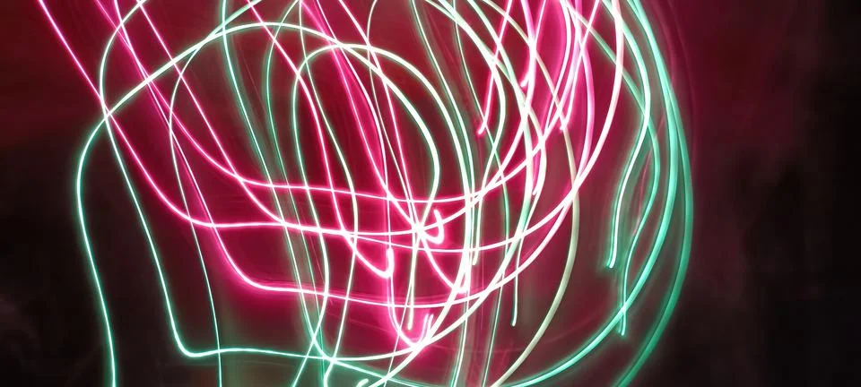 Modern abstract motion dark background, Green abstract background. Christmas Stock Photos
