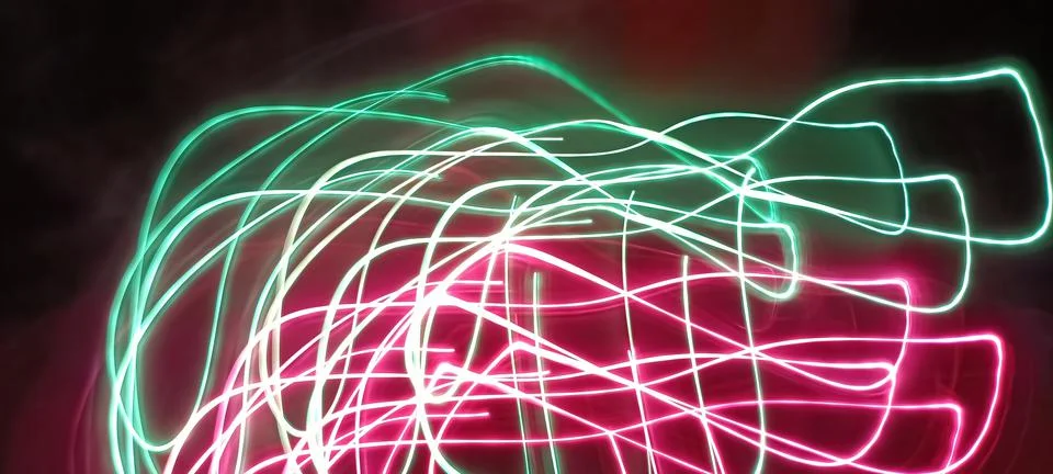 Modern abstract motion dark background, Green abstract background. Christmas Stock Photos