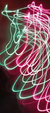 Modern abstract motion dark background, Green abstract background. Christmas Foto stock