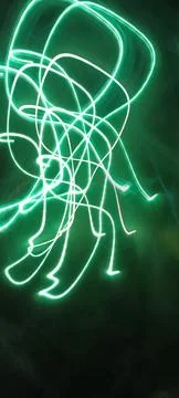 Modern abstract motion dark background, Green abstract background. Christmas Foto stock