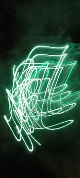 Modern abstract motion dark background, Green abstract background. Christmas Stock Photos