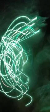 Modern abstract motion dark background, Green abstract background. Christmas Foto stock