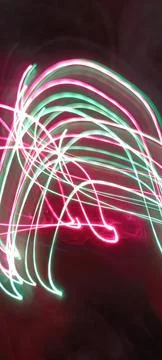 Modern abstract motion dark background, Green abstract background. Christmas Stock Photos