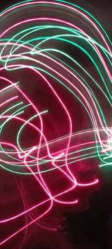 Modern abstract motion dark background, Green abstract background. Christmas Foto stock