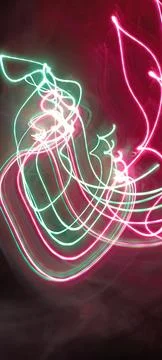 Modern abstract motion dark background, Green abstract background. Christmas Foto stock