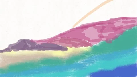 Modern Abstract Nature Loop Stock Footage 334577179