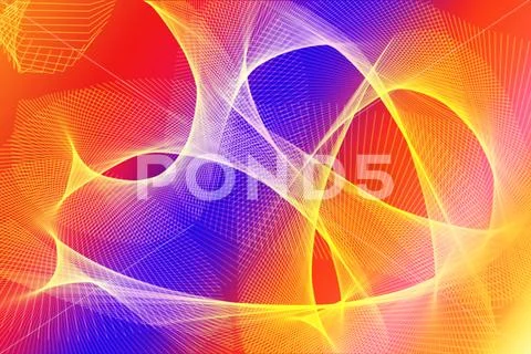Modern Abstract Neon Loop Background With Bright Light Flares PSD-Vorlage