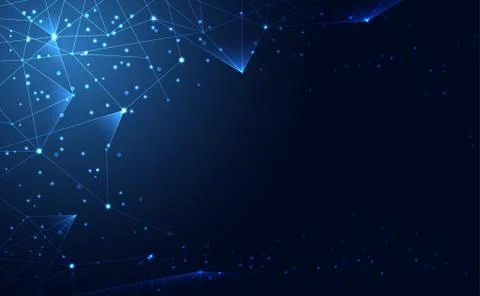 Modern abstract network science connection technology internet and graphic de Иллюстрация