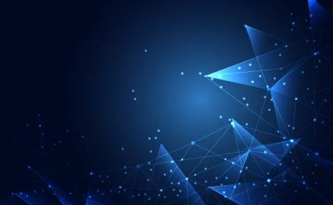 Modern abstract network science connection technology internet and graphic de Иллюстрация