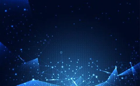 Modern abstract network science connection technology internet and graphic de イラスト素材