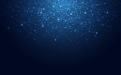 Modern abstract network science connection technology internet and graphic de 스톡 일러스트