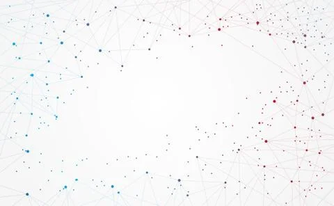 Modern abstract network science connection technology internet and graphic de Stock Illustration