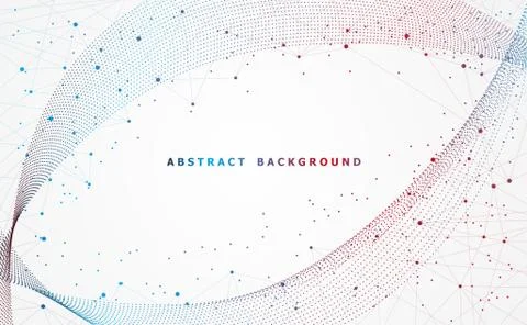 Modern abstract network science connection technology internet and graphic de Stock-Illustration