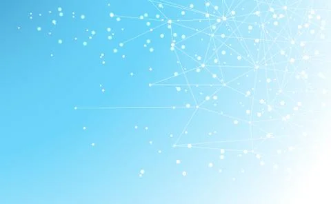 Modern abstract network science connection technology internet and graphic de Illustrazione stock