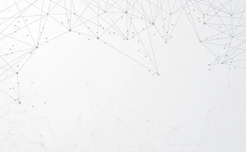 Modern abstract network science connection technology internet and graphic de Illustrazione stock