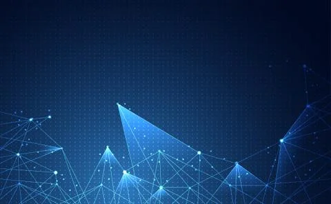 Modern abstract network science connection technology internet and graphic de 스톡 일러스트