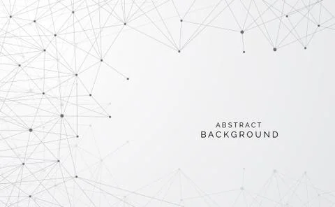 Modern abstract network science connection technology internet and graphic de Illustrazione stock