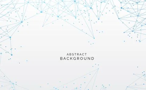 Modern abstract network science connection technology internet and graphic de イラスト素材