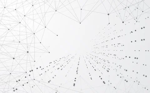 Modern abstract network science connection technology internet and graphic de Stock-Illustration