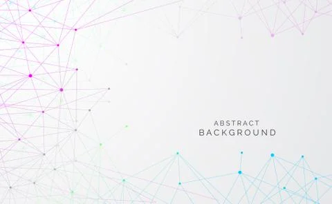 Modern abstract network science connection technology internet and graphic de Иллюстрация