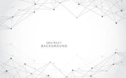 Modern abstract network science connection technology internet and graphic de Illustration