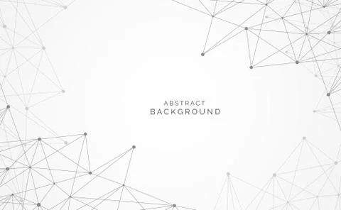Modern abstract network science connection technology internet and graphic de Stock-Illustration