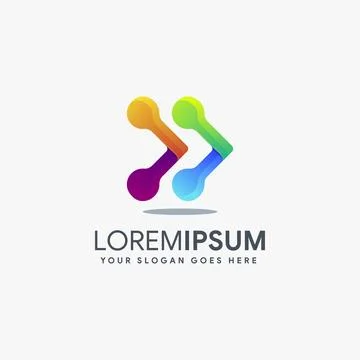 Modern abstract Next Digital logo icon Stock Illustration