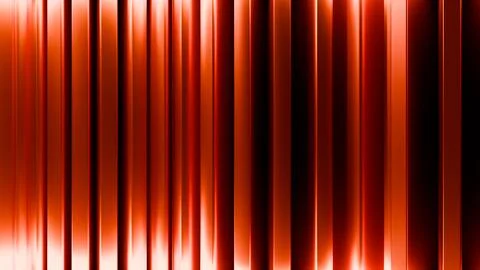 Modern Abstract Orange Gradient Lines with Reflective Metallic Finish Stock Illustration