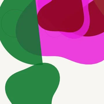 Modern Abstract Organic Shapes Background with Boho Aesthetic Minimalist Desi Stock Illustration