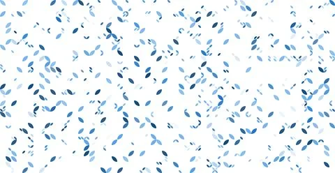 Modern abstract panoramic banner with light blue gradient floating figures in Stock Illustration