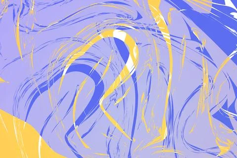 Modern abstract pastel background expressive blue yellow and pink Stock Illustration