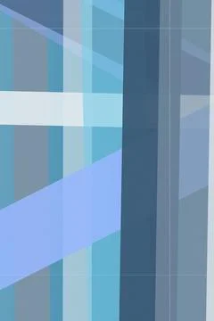 A modern abstract pattern of blue and gray geometric panels creates a calm,.. 库存插图