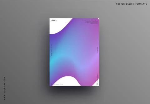 Modern abstract pattern, colorful fluid paint design. 스톡 일러스트