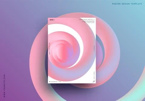 Modern abstract pattern, colorful fluid paint design. Stock Illustration