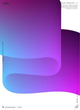 Modern abstract pattern, colorful fluid paint design. Illustrazione stock