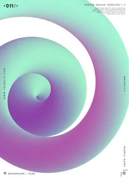 Modern abstract pattern, colorful fluid paint design. Stock Illustration