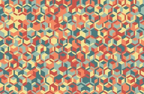 Modern abstract pattern with geometric shapes and seamless repetition. Great  Stock Illustration
