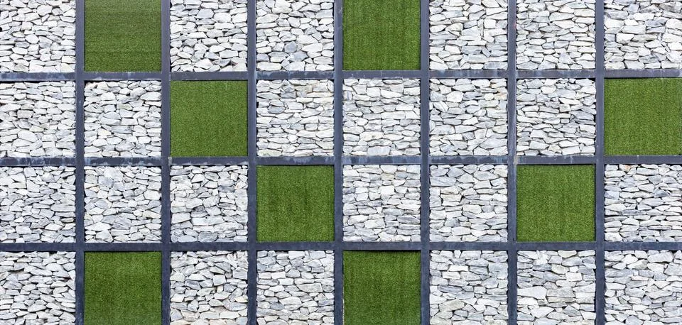 Modern abstract pattern of stone wall decorative surfaces Stock Photos