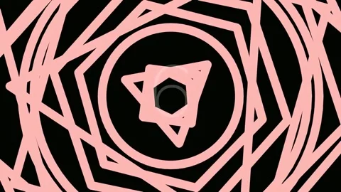 Modern Abstract Pink Hexagonal Pattern Background Design for Digital Art Stock Footage 342206869