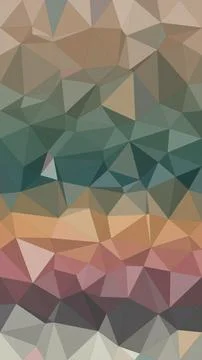 A modern abstract polygon pattern in teal, beige, pink, and charcoal create.. Stock Illustration
