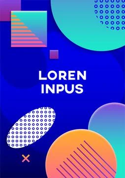 Modern abstract poster cover. Stock Illustration