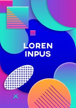 Modern abstract poster cover. Stock Illustration