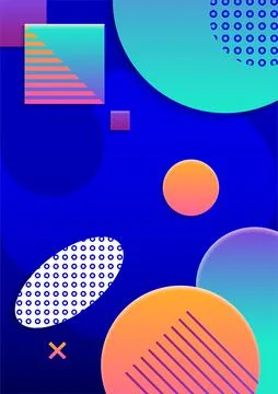 Modern abstract poster cover. Stock Illustration