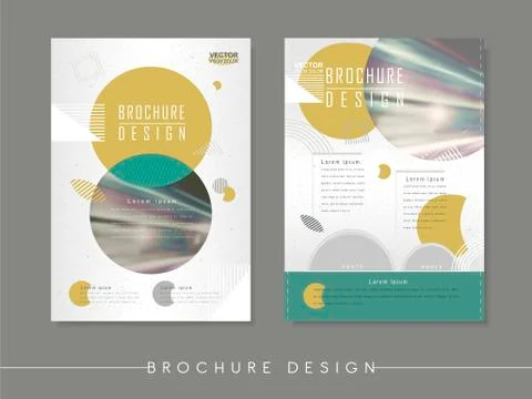 Modern abstract poster template design Stock Illustration