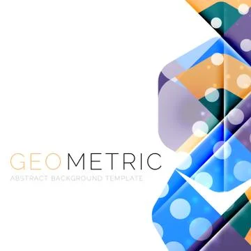 Modern abstract round shapes repititon background Stock Illustration
