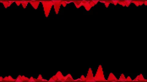 Modern Abstract Ruby Waveform Loop with Copy Space Stock Footage 314169506