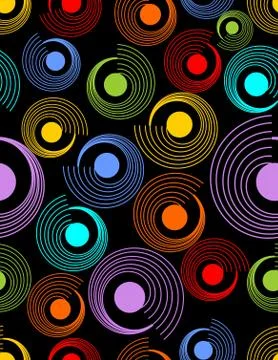 Modern abstract seamless background with rainbow patterns Stock Illustration