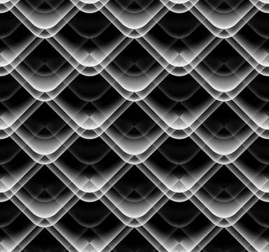 Modern abstract seamless geometric pattern with semicircles and circles Stock Illustration