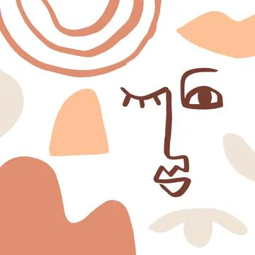 Modern abstract shapes background Stock Illustration